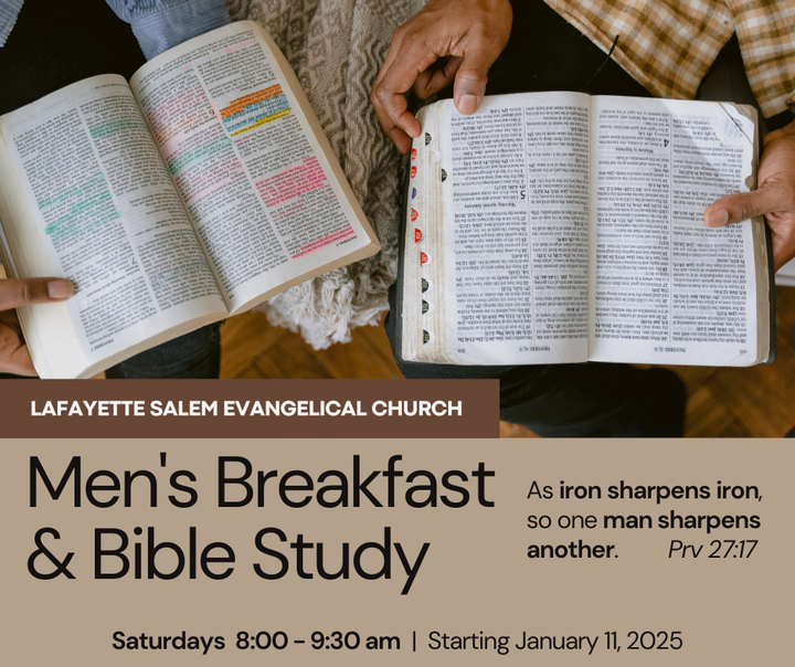 Men's Breakfast and Bible Saturdays @ 8:00 am